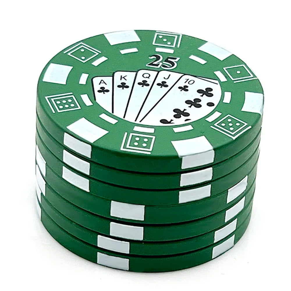 3 Layer Poker Chip Herb Grinder