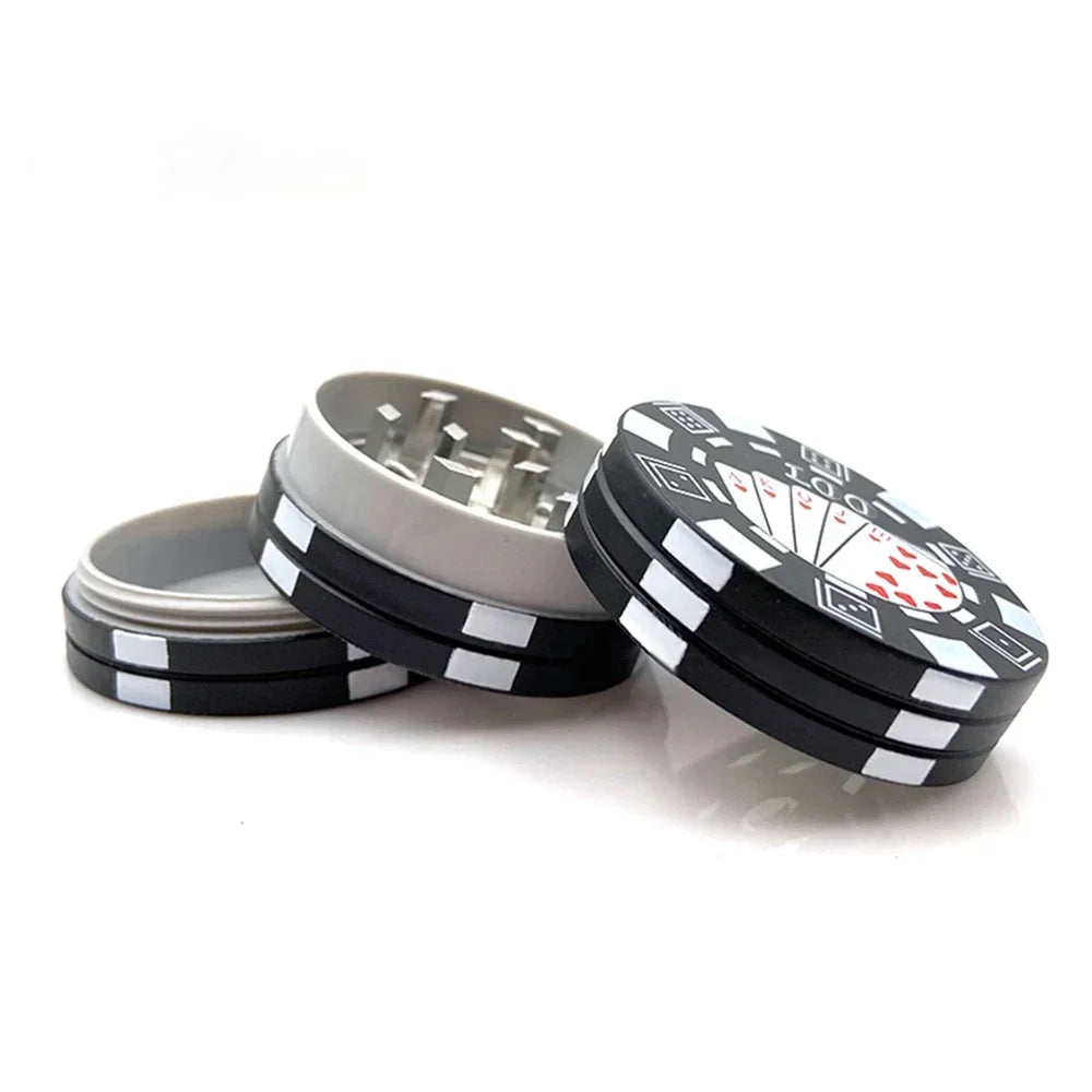 3 Layer Poker Chip Herb Grinder