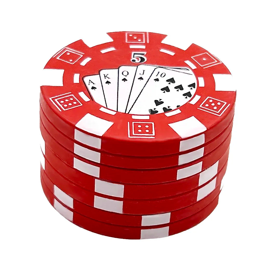 3 Layer Poker Chip Herb Grinder