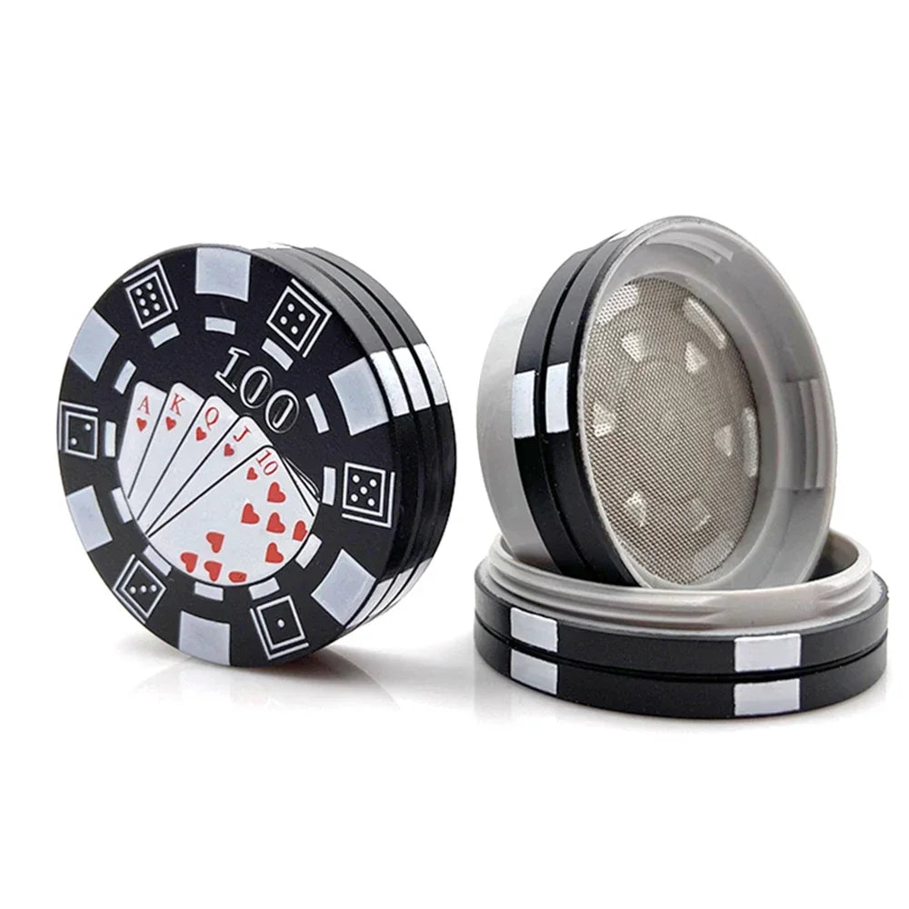 3 Layer Poker Chip Herb Grinder