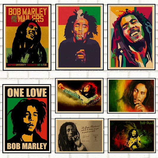Marley Vibes Retro Posters